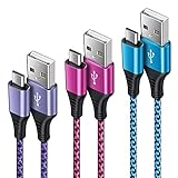 Micro-USB-Kabel, 1,8 m, Android-Handy-Ladekabel, Nylon, geflochten, Micro-USB-Ladekabel für Samsung Galaxy S7 S6, Sony, Nokia, HTC, Motorola Micro, Nexus, PS4, Xbox