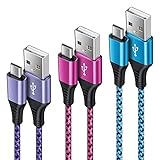 Micro-USB-Kabel, 1,8 m, Android-Handy-Ladekabel, Nylon, geflochten, Micro-USB-Ladekabel für Samsung Galaxy S7 S6, Sony, Nokia, HTC, Motorola Micro, Nexus, PS4, Xbox