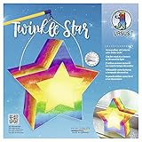 Ursus 18770006 Twinkle Star Aquarell, Bastel-Set für einen Stern, der als Laterne oder Deko-Licht genutzt Werden kann, ideal für Sankt Martin, Lampion-Umzug oder als herbstliche Dekoration, b