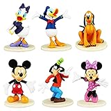 Mickey Cake Topper, Mini Figuren Set Minnie Kindergeburtstag Deko Geburtstag Cake Topper Party Kuchen Dekoration Lieferungen für Kinder Geburtstag Baby Mädchen Jung