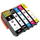 ESMOnline 5 kompatible XL Druckerpatronen (5 Farben) als Ersatz für Epson 26 26XL (T2601/T261x und T2621/T263x) zu Epson Expression Premium XP 820 810 800 720 710 700 625 620 615 610 605 600 520 510