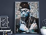 Original Nas New York Artwork Hip-Hop Graffiti Kings Disease Illmatic Godson Queens A1 594 mm x 841 mm Archival Matte Giclée-Kunstdruckposter Limited Print Run NAS21001PR