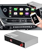 Daomen Wireless Carplay Android Auto Nachrüstsatz für Lexus ES 2015-2021 mit drahtlose Android Auto/AirPlay CarPlay-Funktion Support Mirrorlink Kamera,Lexus es 15~19