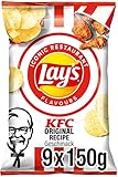 Lay's KFC Kentucky Fried Chicken - Knusprig gewürzte Kartoffelchips für eine gelungene Party - 9 x 150 g