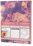 Mein Einzigartiges XXL Zeichenbuch: 136 Seiten, Nummeriert, Register / Dickes Skizzenbuch / PR601 „Blood Diamonds“ / DIN A4 Soft C