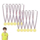 12pcs Gewinner Medaillen Gold,Goldmedaillen für Kinder,Medaillen Kindergeburtstag,Medaillen Metall,Gold Medaillen Kinder,Kinder Medaille,Medaillen Fussball,für Kinder Sport Party, Wettbewerb,
