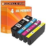 Gorilla-Ink 4 Patronen XXL kompatibel mit Epson T3591 T3592 T3594 T3594 35XL | Für Workforce Pro WF-4720 WF-4725 DWF WF-4730 WF-4735 WF-4740 DTWF WF-4720DWF WF-4725DWF WF-4730DTWF