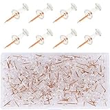 100 Stück Markierungsnadeln Kreativ Dekorative Reißzwecke Push Pins Karte Nagel Pinnadeln Reißnägel Roségold Pinnnadeln In Klarsichtdose Für Wandkarten, Fotos,bulletin Board Oder Kork B