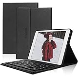 D DINGRICH Tastatur Hülle für ipad Mini 5, ipad Mini 4, ipad Mini 3, ipad Mini 2, ipad Mini 1- ipad mini case- Wireless Bluetooth Tastatur- QWERTZ- Magnetisch Schlaf/Wach- iPad 7.9 Inch Tastatur Hü