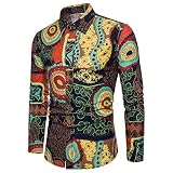 SSBZYES Herrenhemden, Herren Langarmhemden, Blumenhemden, Blumenrevers, Herrenhemden, Herren Freizeithemden, Herrenmode Top