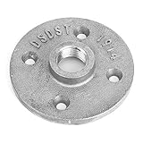 10 Stück DN15 Gewinde DN15 1/2 Zoll 4-Loch-Flanschsockel Bodenflansch-Rohrfittings Wandmontage Flanschplatte Gewinde Flanschsockel Aluminiumlegierung Gewinde Regalbefestigung Sockel Rohrverschraubung