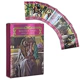 44 Hologramm Tarotkarten Gesetzt, Romantik Engel Orakelkarten Future Telling Tarot Karte mit Flash-Effekt, Fate Divination Card Party Tischspiel Geschenk für Anfänger. Leicht und Tragb