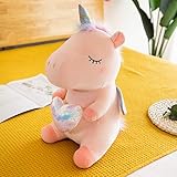 Anyinghh 45cm mittelgroßes süßes Einhorn Puppe Plüschtier Schlafkissen Bett süßes Pony Puppe Puppe Geburtstagsgeschenk 45