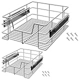 2x Deuba Teleskopschublade Küchenschublade 40cm Schrankbreite Korbauszug Schrankauszug Schlafzimmerschublade Werkstattschub