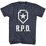 Resident Evil - - Männer Rpd T-Shirt, Large, Navy H