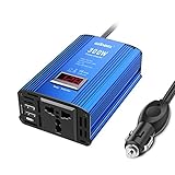 GIANDEL 300W Wechselrichter Kfz spannungswandler 12V auf 230V Power Inverter mit Universal Steckdose und LED-Anzeige, Stromwandler/Umwandler Dual USB 4.8A Für Tablets Smartp