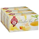 Teekanne Weißer Tee Mango-Zitrone 20 Beutel, 3er Pack (3 x 25 g Packung)