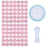 Changrongsheng Keksstempel 86 Stück Alphabet Plätzchen Stempel Buchstaben Ausstecher für Fondant Kunststoff Keks Prägestempel Benutzerdefiniert Buchstaben Zahlen Symbol für Keks Kuchen Deko Prägung