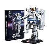 LOTSOFUN Astronaut Bausteine mit Display-Ständer, Weltraumastronaut Space Satelliten Mission Kompatibel mit Lego Creator - 1515T