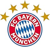 FC Bayern München Fanartikel Kinder Wandtattoo Fussball Wandposter Fußball Klebebilder für die Wand Logo - 30x32