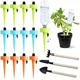 Herefun 15 Stück Automatisch Bewässerung Set, Garten Pflanzen Blumen Automatisch Bewässerung, Einstellbar Bewässerungssystem für Topfpflanzen, Zimmerp