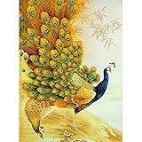 ZMGYA Puzzle 300 Teile Peacock,300 Impossible Puzzle Legespiel Familien Puzzle das fertige misst 52 x 38cm, wenn es fertig
