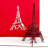 Pop Up Karte 'Paris Eiffelturm' - Gutschein, Reisegutschein Paris Frankreich, 3D Karte, Einladung, Gutscheinkarte, Einladungskarte, Grußkarte Paris, Geschenkkarte, Pop Up Geburtstagsk