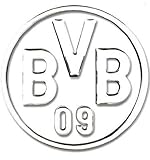 Autoaufkleber 3D silber Borussia Dortmund BVB 09 Aufkleber / Sticker / Gesichtaufkleber etiqueta engomada /