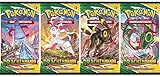 Cards Pokemon - Drachenwandel - 4 Booster - Alle 4 Artworks - Deutsch + 20 original Hü