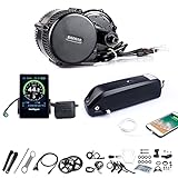 Bafang Mid-Drive Ebike Motor Kit 750W 48V BB 100MM BBS02B mit Batterie 17.5ah 12ah, Elektro-Bike DIY Umrüstsatz für Frauen Männer, Integrierte Steuerung Kurbelantrieb Ebik