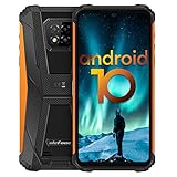 Ulefone Armor 8, 4 GB + 64 GB Android 10 Rugged Handy, 5,5 Zoll IP68/69K Bildschirm, 5580mAh Akku, NFC, OTG, GPS, Bluetooth 5.0 Wasserdichtes Outdoor Telefon - Orang