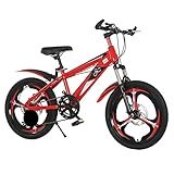 OFFA Jungen Fahrrad Kinderfahrrad, 22 Zoll Kinder Fahrrad Mountainbike, Einzelgeschwindigkeit Scheibe Bremse Stoßdämpfung Mountainbike, Jungen Mädchen Fit Für Mehr Als 8 J