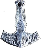 Handgeschmiedeter Stahl Thors Hammer Anhäng