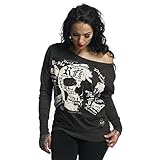 Yakuza Original Damen Skull Script Shirt Longsleeve, Farbe schwarz, Size XL