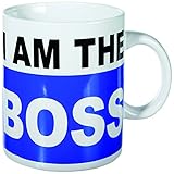 Out of the blue 78/8179 XL-Porzellan-Becher, I am the Boss, circa 13 x 11