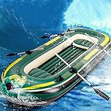 PZJ-Schlauchboot, PVC-aufblasbares Marineboot Luftmatratze Heavy Duty 2 Personen Schlauchboot Schlauchboot Fischerboot für Wassersp