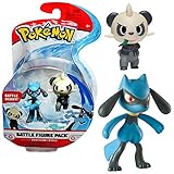 Auswahl Battle Figuren | Pokemon | Action Figur | Spiel-Figur zum Sammeln, Spielfigur:Pam-Pam & R