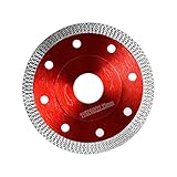 Diamant Trennscheibe, Professional Diamanttrennscheibe Ø 115 mm Fliesenscheibe zum Schneiden von Fliese Feinsteinzeug(115x10x22,23 mm/Rot)