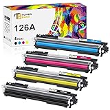 Toner Bank Kompatibel Tonerkartusche als Ersatz für HP 126A CE310A CE311A CE312A CE313A Laserjet Pro CP1025 CP1025NW Color MFP M175A M175NW M275 (Schwarz,Cyan,Gelb,Magenta, 4er-Pack)