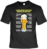 Lustiges Bier Sprüche T-Shirt mit Gratis Urkunde 10 Gründe Warum Bier Besser ist als eine Frau Geschenkartikel Geschenkidee Fun T-Shirt Fun S