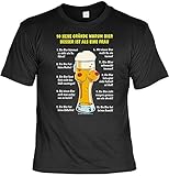 Lustiges Bier Sprüche T-Shirt mit Gratis Urkunde 10 Gründe Warum Bier Besser ist als eine Frau Geschenkartikel Geschenkidee Fun T-Shirt Fun S