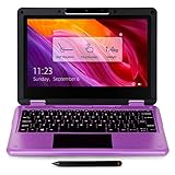 AWOW 11,6 Zoll 2 in 1 Laptop Windows10 Home S Modus Notebook Touchscreen mit Touch Pen, Intel Celeron N4120 LPDDR4 6GB RAM 256GB SSD Anschluss WLAN, Bluetooth, 1080P IPS, HDMI, Typ-C, USB, D