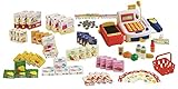roba Kaufladenzubehör, Kasse, Spielgeld, Einkaufskorb, Lebensmittel Set & Angeb