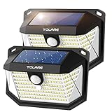 Tolare Solarlampen für Außen mit Bewegungsmelder, 178-LED Solarleuchten mit Bewegungsmelder, 270° Beleuchtungswinkel Superhelle Solarlampe mit Bewegungsmelder, IP65 Wasserdichte Wandleuchte - 2 Stück