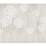 murando Fototapete Blumen 350x256 cm Vlies Tapeten Wandtapete XXL Moderne Wanddeko Design Wand Dekoration Wohnzimmer Schlafzimmer Büro Flur Blume beige b-C-0008-a-b