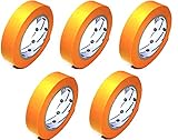 5x Rollen | 30mm x 50m | Goldband (soft) | Maler Abdeckband | kleb