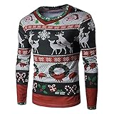 Gefälschter Muskel 3D Gedruck Muster Ugly Christmas Sweater Pullover Paar Unisex Weihnachtspulli Rundhals Langarmshirt Hässlicher Weihnachtspullover Herren Damen Lustig Weihnacht Jumper Sw