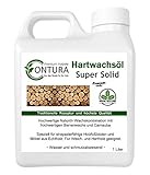 Hartwachsöl SUPER SOLID Hartöl Holzschutz Parkettöl Fußbodenöl MöbelölHolzöl Wachsemulsion (1 Liter)