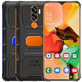 Kostenloses Handy, N1 Android 11 5G Kostenloses Smartphone, 4GB RAM 64GB ROM (128GB SD) Smartphone, 7.0 Zoll Water-Drop Screen Mobile, 50MP + 32MP, Dual SIM, Face ID, GPS,Orang