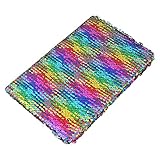 Xinjieda ZYElroy Glitter Reversible Sequin Tagebuch Kleine A5 Journal Papier Fashion Office Notebook School Supp